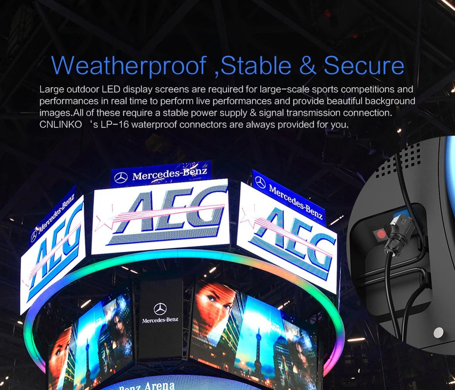 LP connector LED show